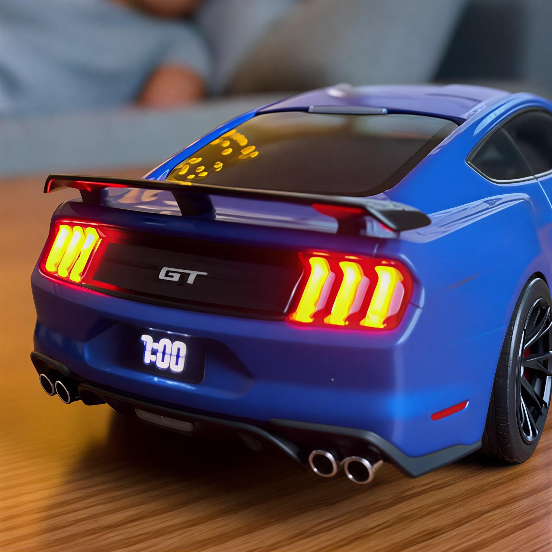 Car Alarm Clock with Realistic Engine and Light Effects Gift for Boyfriend