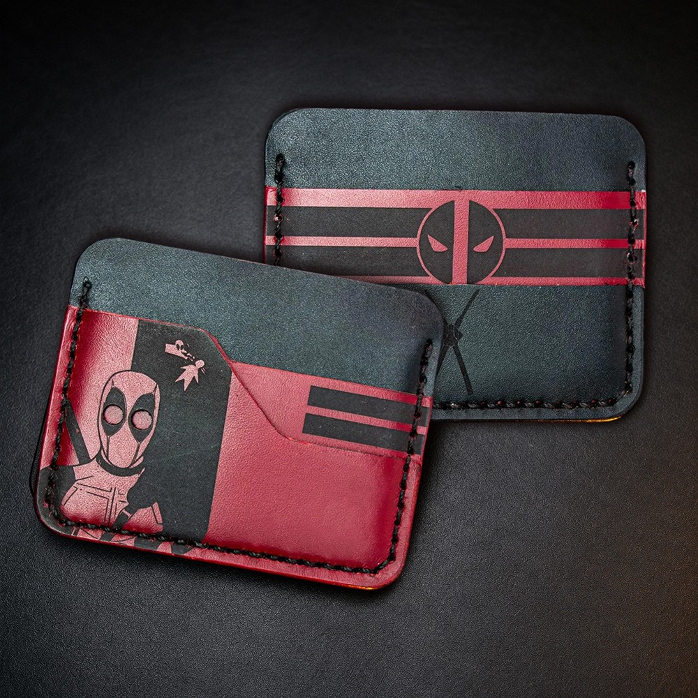 Handcrafted Hero Inspired Single Layer Leather Card Holder Gift for Him
