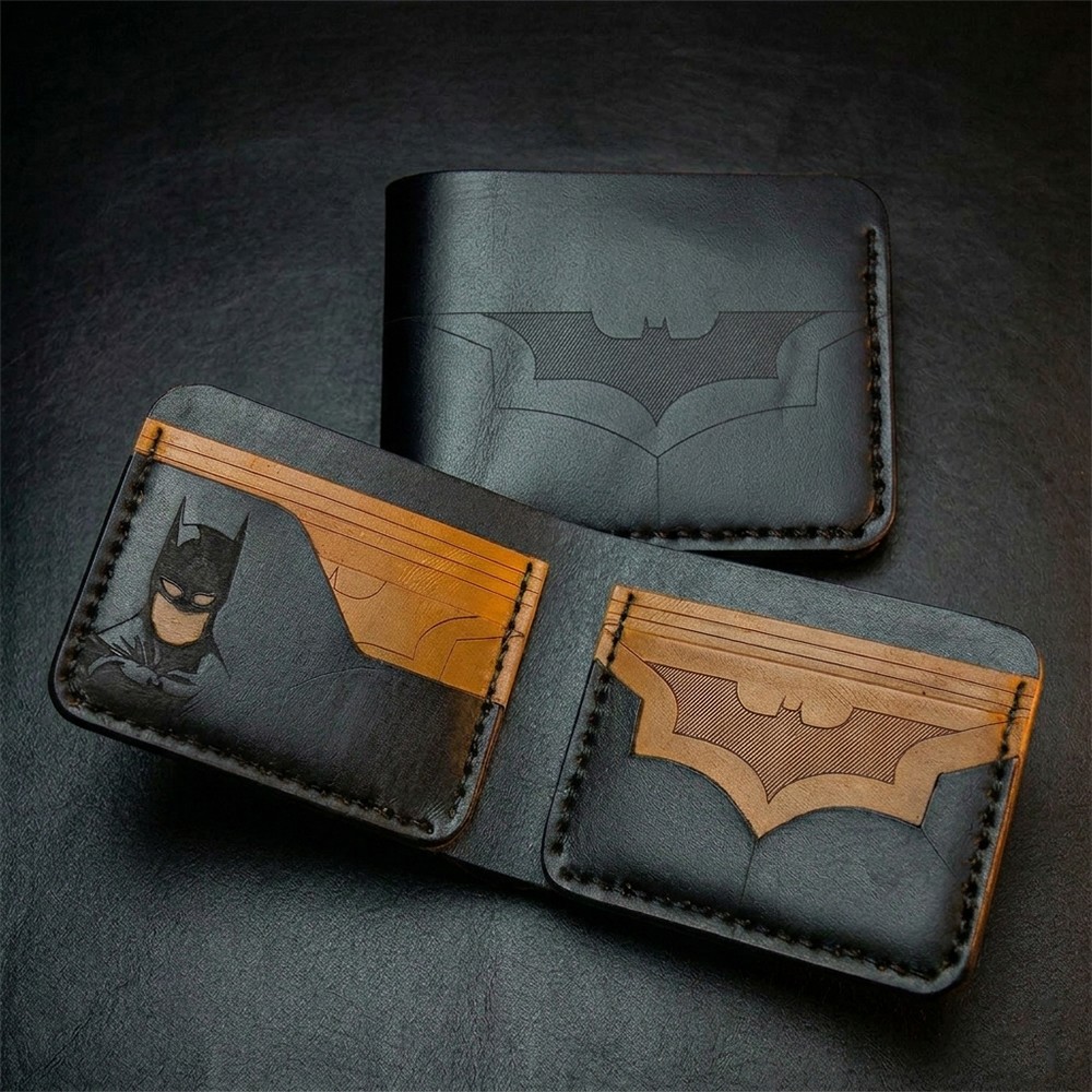 Handcrafted Hero Inspired Leather Wallet Gift for Him Father's Day Gifts