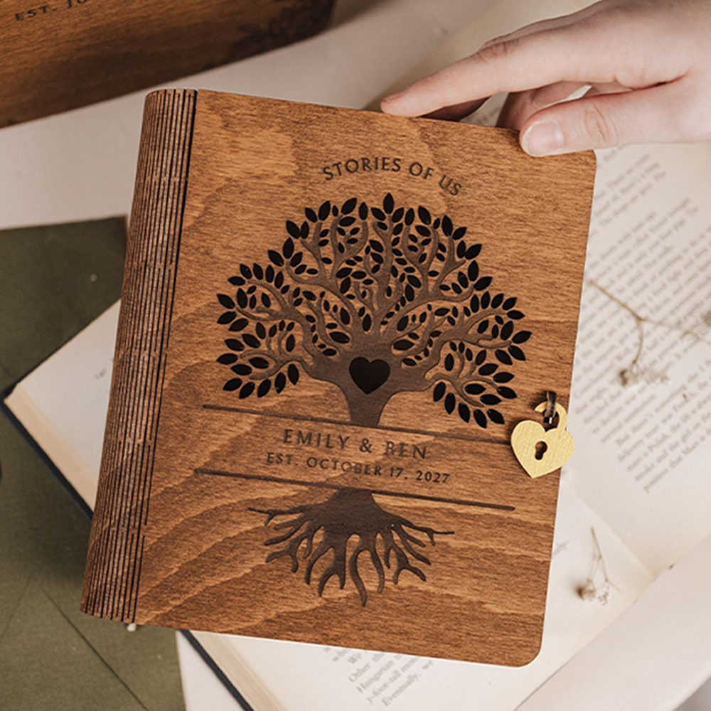 Personalized Wedding Memory Book Box Makes a Meaningful Gift for Your Loved One