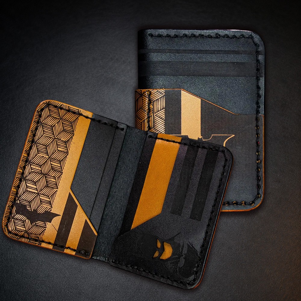 Handcrafted Hero Inspired Vertical Leather Wallet Gift for Him Father's Day Gift