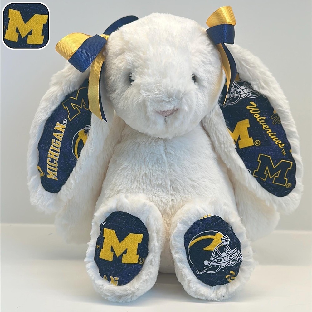 Personalized University Plush Bunny Collegiate Fans Students Gift