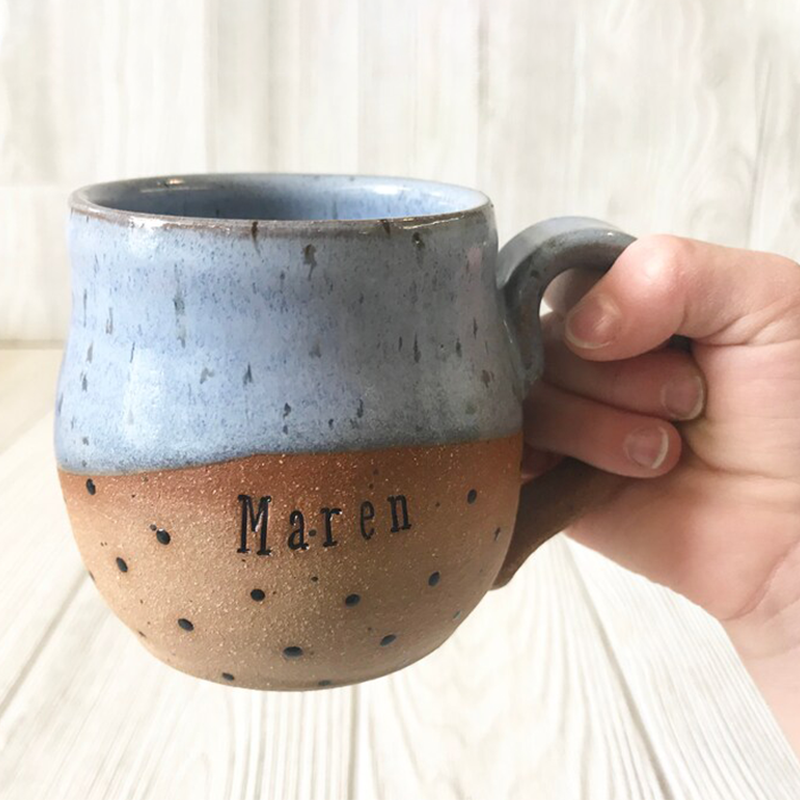 Personalized Handmade Pottery Mug Special Gift for Kids