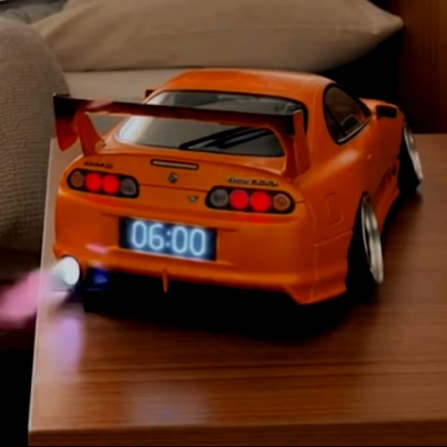 Car Alarm Clock with Realistic Engine and Light Effects Gift for Boyfriend