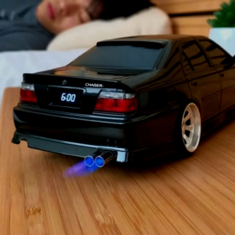 Car Alarm Clock with Realistic Engine and Light Effects Gift for Boyfriend