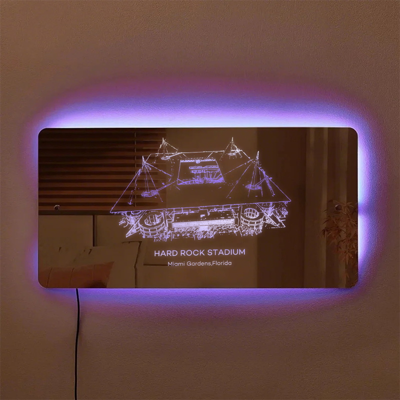 Hard Rock Stadium(Miami Gardens) Stadium Mirror Light-Gifts For Sports Lovers