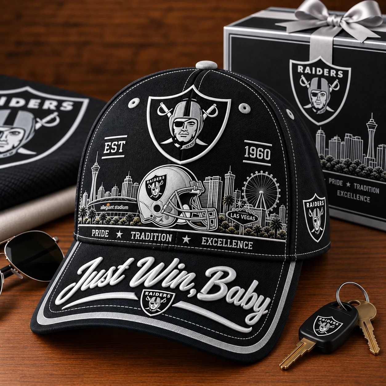 Just Win, Baby Commemorative Baseball Cap, One Size Fits Most