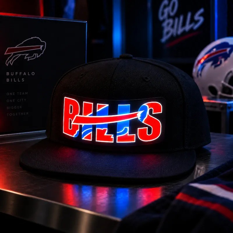 32 Team Football Fan LED Light-Up Snapback Cap