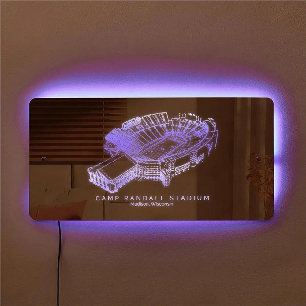 Camp Randall Stadium Mirror Light-Gifts For Sports Lovers