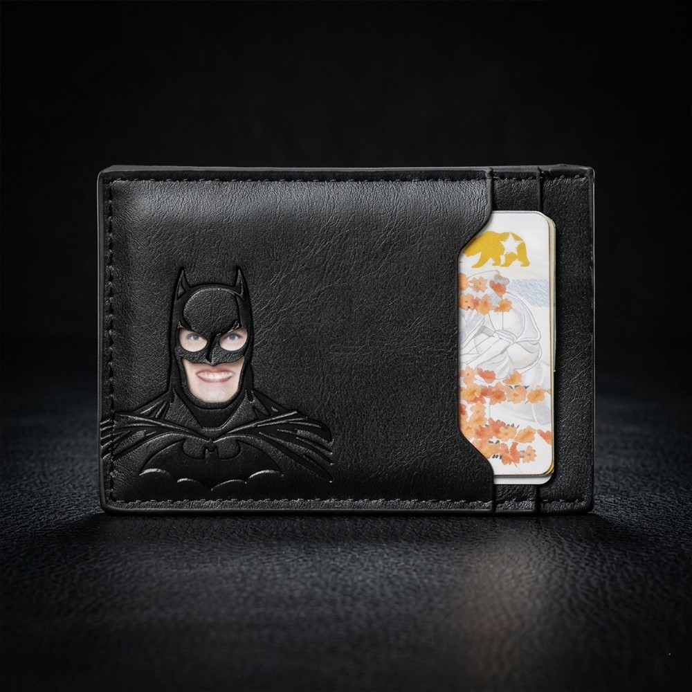 Personalized Leather Card Holder for Men Unique Gift for Him