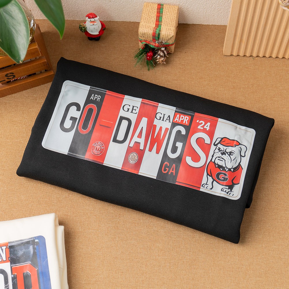Personalized Football Team Sweatshirt Unique License Plate Style for College Fans