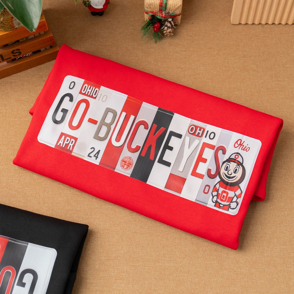 Personalized Football Team Sweatshirt Unique License Plate Style for College Fans