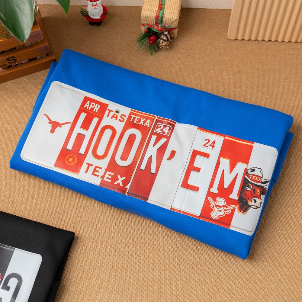 Personalized Football Team Sweatshirt Unique License Plate Style for College Fans