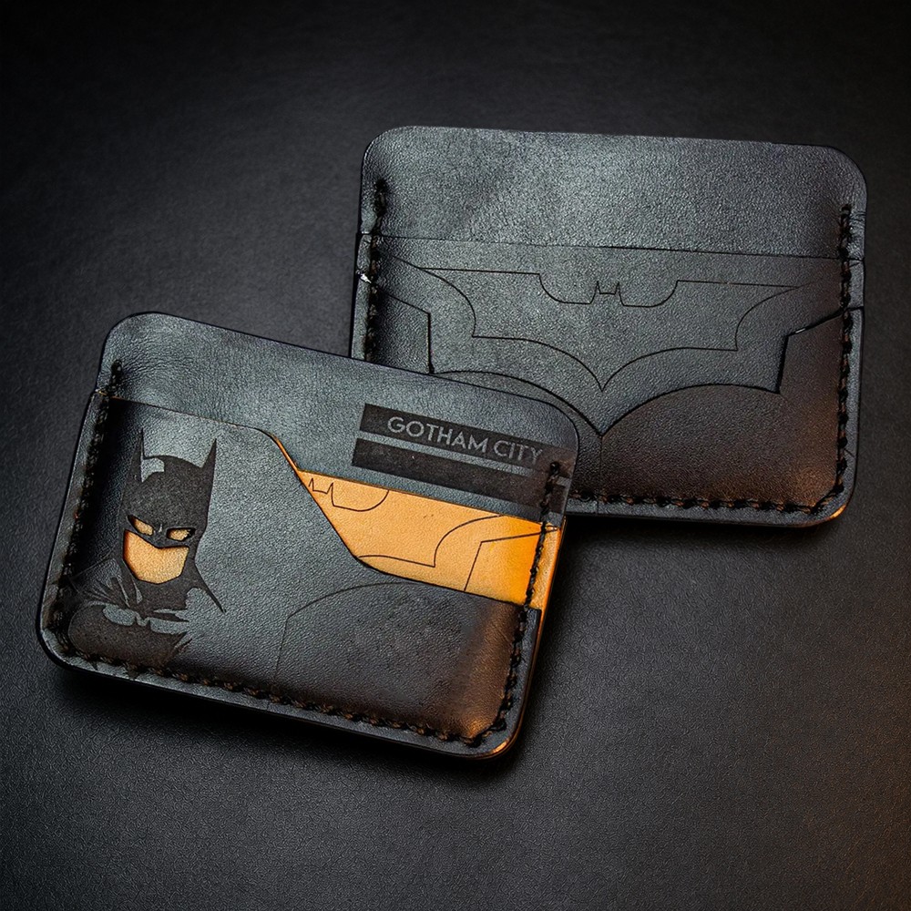 Handcrafted Hero Inspired Leather Card Holder Gift for Him Father's Day Gifts