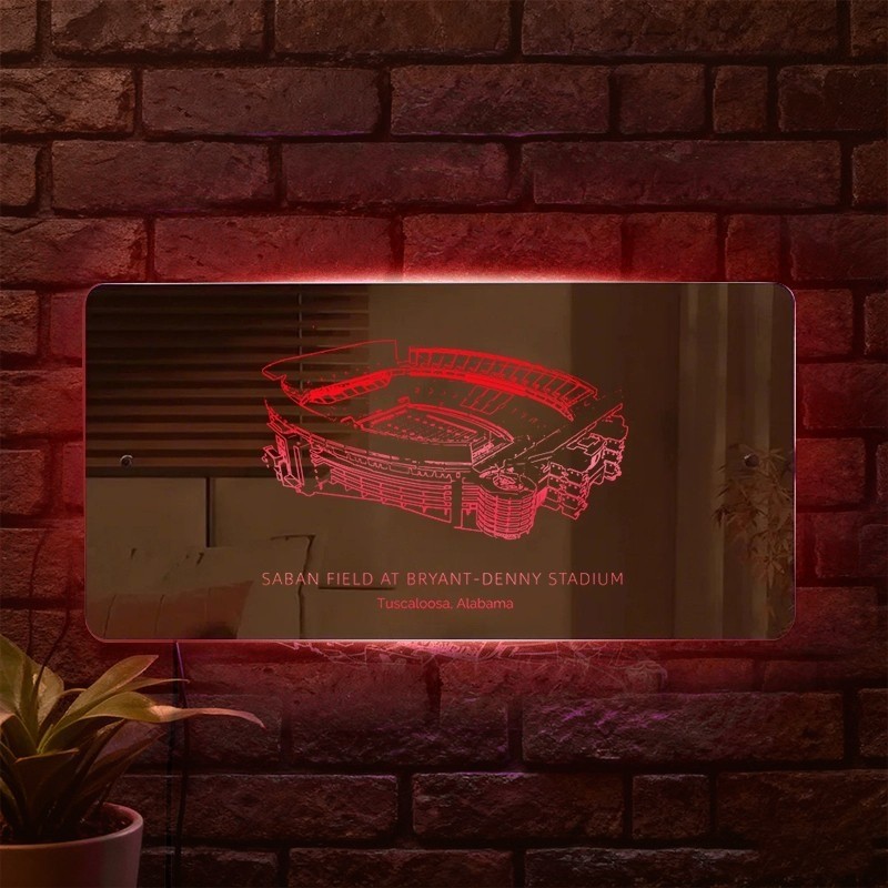 Bryant-Denny Stadium Mirror Light - Gifts For Sports Lovers