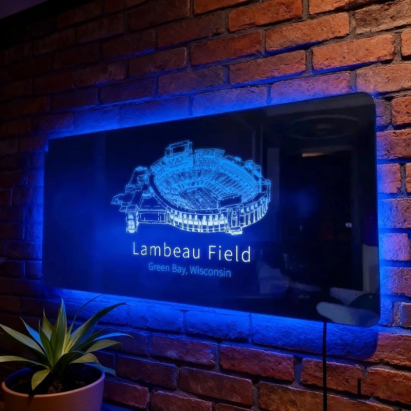Lambeau Field Stadium Mirror Light - Gifts For Sports Lovers