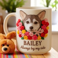 Custom Pet Figure Mug Meaningful Gift for Dog and Cat Lovers Perfect Keepsake to Celebrate Your Pet's Love