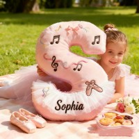 Personalized Ballet Letter Pillow with Custom Name Design