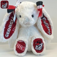 Personalized University Plush Bunny Collegiate Fans Students Gift