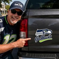 Seattle Seahawks 3D Metal Car Emblem Badge, Premium Football Fan Auto Decor