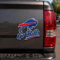 Buffalo Bills 3D Metal Car Emblem Badge,  Peel & Stick, Car-Wash Safe Auto Decor