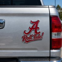 Alabama Crimson Tide 3D Metal Car Emblem Badge, Peel & Stick, Car-Wash Safe Auto Decor