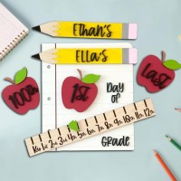 Custom Back to School Sign for Kids Reusable Photo Prop for First 100th or Last Day of School