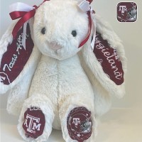 Personalized University Plush Bunny Collegiate Fans Students Gift