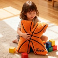 Personalized  Basketball Letter Pillow with Custom Name Design