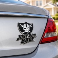 Las Vegas Raiders 3D Metal Car Emblem Badge, Premium Football Fan Auto Decor
