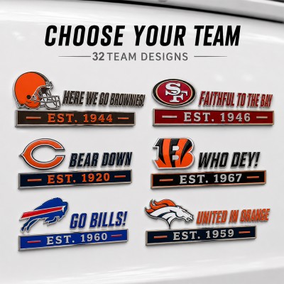 32 Team Football Team Car Emblem, Game Day Team Gift