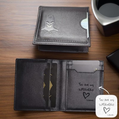 Personalized Leather Wallet for Men Unique Gift for Him