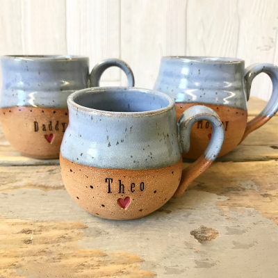 Handmade Personalized Pottery Mug A Thoughtful Gift for Family