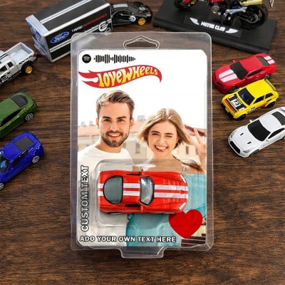 Personalized Music Toy Car Packaging Unique Gift for Car Lovers Valentine's Day Gifts