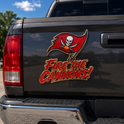 Tampa Bay Buccaneers 3D Metal Car Emblem Badge, Premium Football Fan Auto Decor