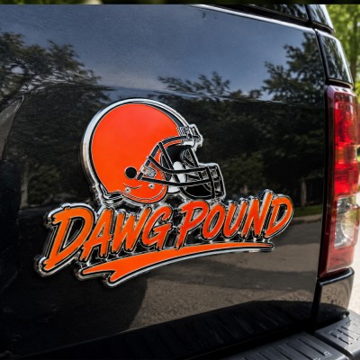 Cleveland Browns 3D Metal Car Emblem Badge, Premium Football Fan Auto Decor