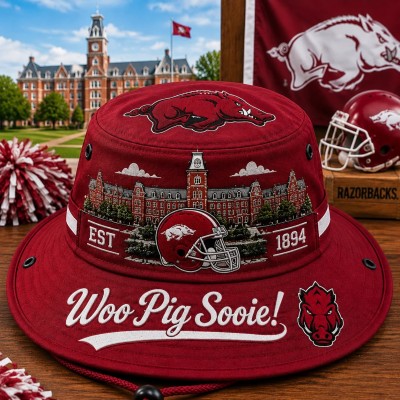 Woo Pig Sooie Boonie Hat, College Football Fan Wide Brim Game Day Hat
