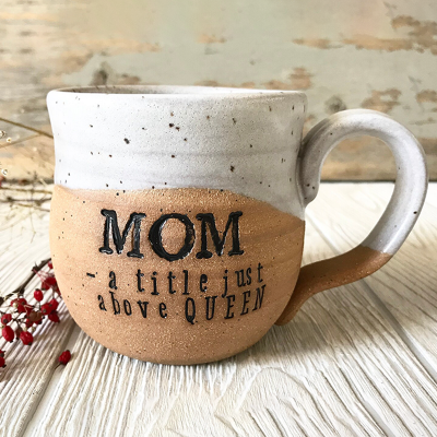Personalized Handmade Pottery Mug A Heartfelt Gift for Mother's Day
