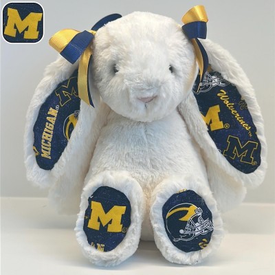 Personalized University Plush Bunny Collegiate Fans Students Gift