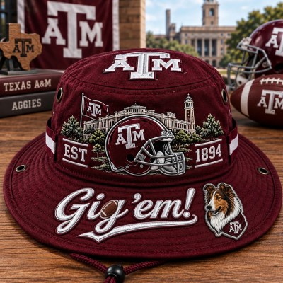 Gig ’em Boonie Hat, College Football Fan Wide Brim Game Day Hat