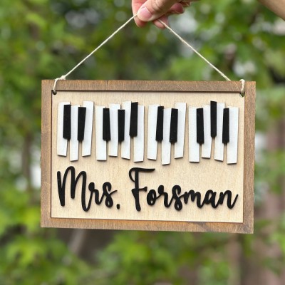Custom 3D Classroom Door Sign Teacher Name Gift for Back to School