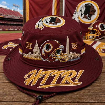 HTTR Boonie Hat, Football Fan Wide Brim Hat, Game Day Outdoor Hat