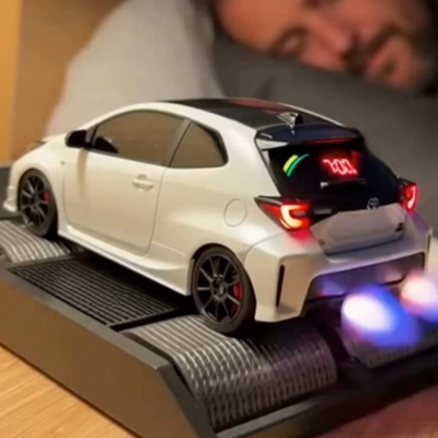 Car Alarm Clock with Realistic Engine and Light Effects Gift for Boyfriend