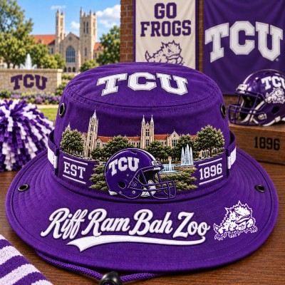 Riff Ram Bah Zoo Boonie Hat, College Football Fan Wide Brim Game Day Hat