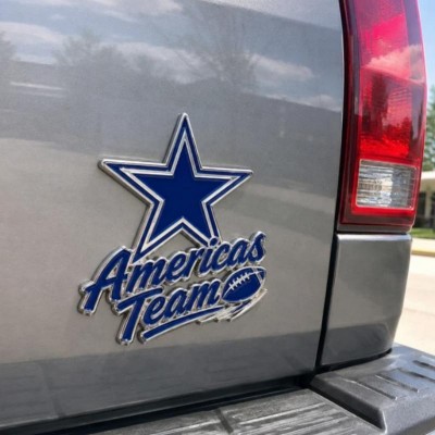 Dallas Cowboys 3D Metal Car Emblem Badge, Premium Football Fan Auto Decor