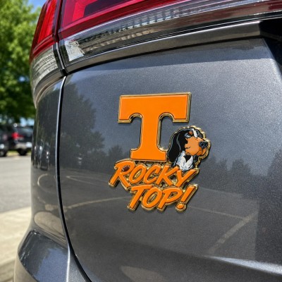 Tennessee Volunteers 3D Metal Car Emblem Badge, Peel & Stick, Car-Wash Safe Auto Decor
