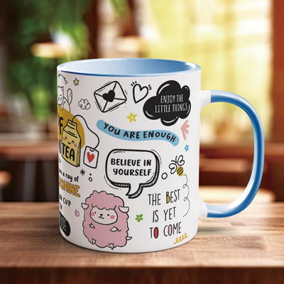 Personalized Mug of Positivitea Affirmations Unique Gift for Self or Loved Ones Birthday Mother's Day