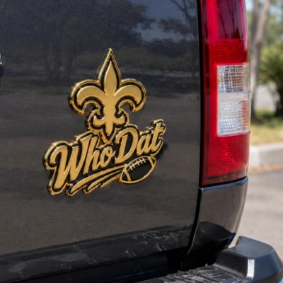 New Orleans Saints 3D Metal Car Emblem Badge, Premium Football Fan Auto Decor
