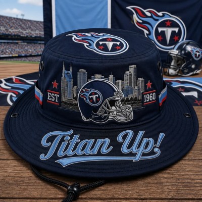 Titan Up Boonie Hat, Football Fan Wide Brim Hat, Game Day Outdoor Hat