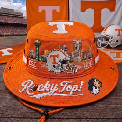 Rocky Top Boonie Hat, College Football Fan Wide Brim Game Day Hat